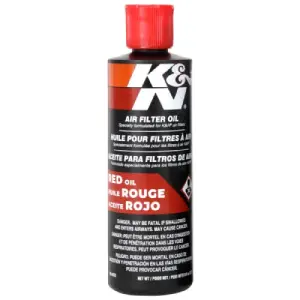 K&N Air Filter Oil: 8 Oz Squeeze Bottle; Restore Engine Air Filter Performance and Efficiency, 99-0533
