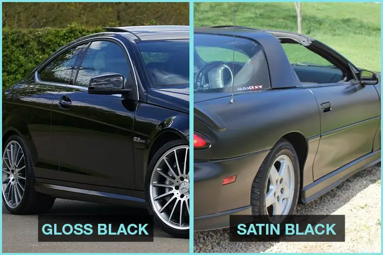 gloss black vs satin black