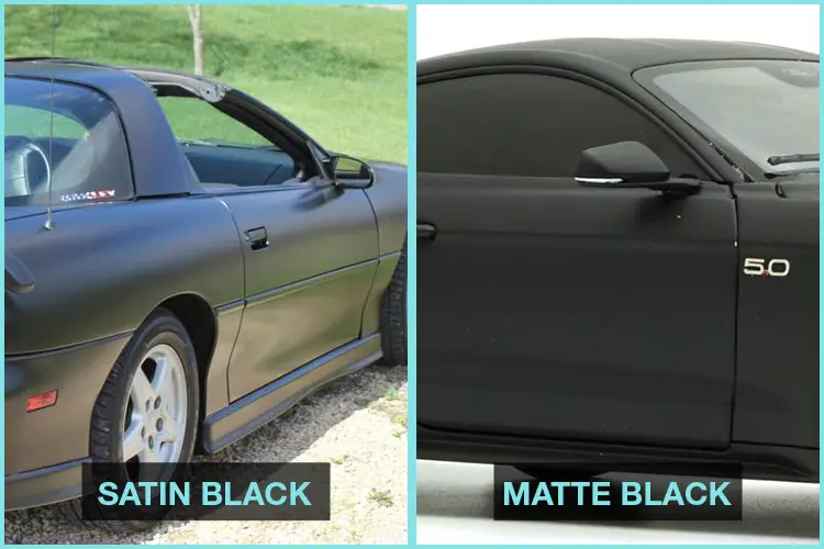 satin black vs matte black
